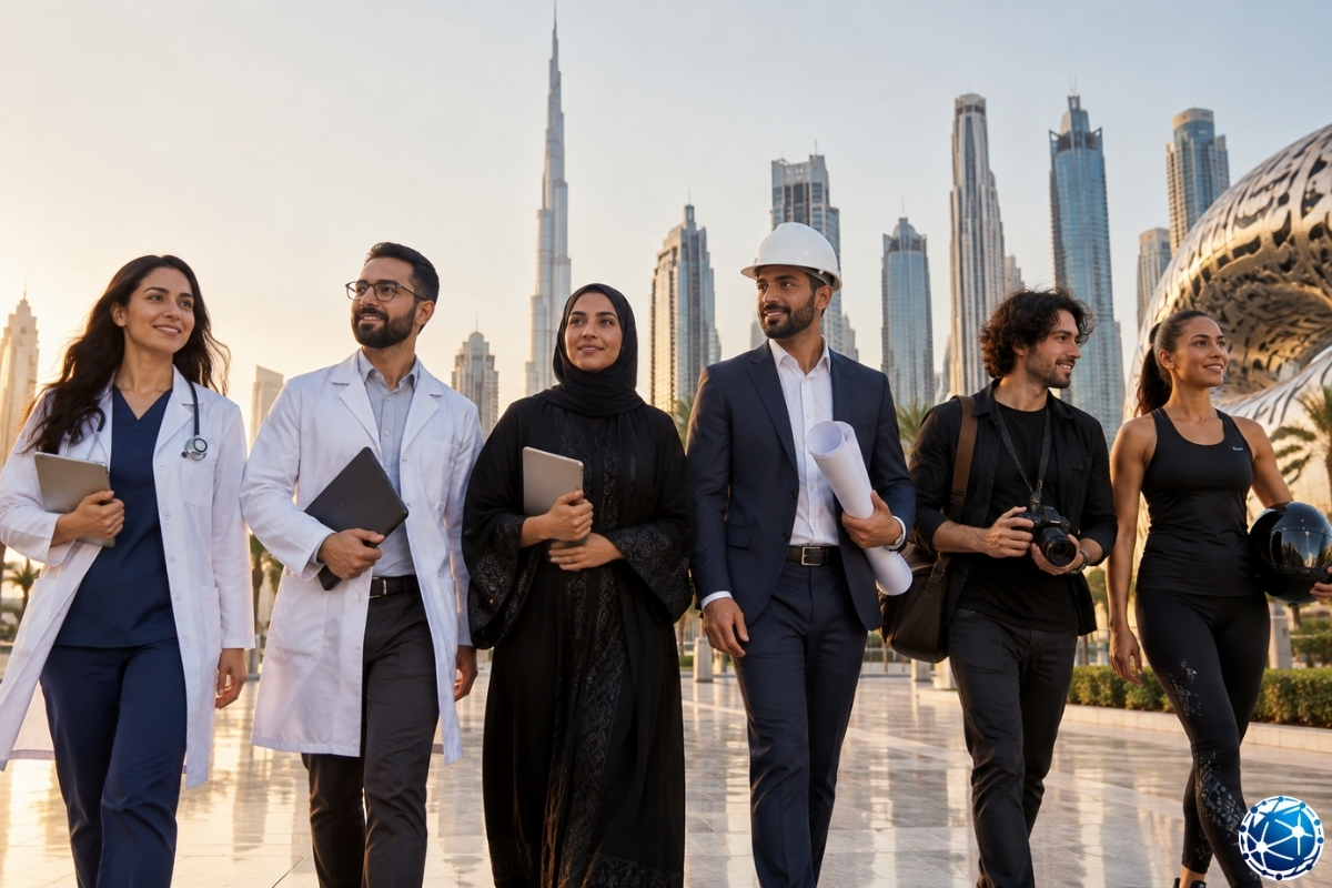 BAE Golden Visa kapsamında sağlık, mühendislik, sanat ve profesyonel alanlardaki yabancı uzmanlar Dubai’de