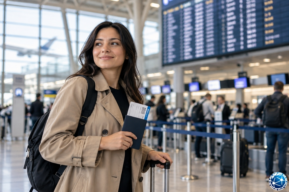 ABD visa bond kapsamında ticari hava yoluyla seyahat eden B1/B2 vize sahibi yolcu havalimanında