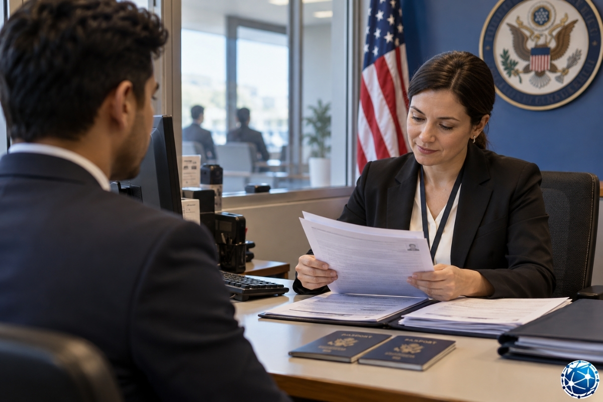 ABD Green Card başvurusunda USCIS dosya sunma tarihlerini kontrol ederek pasaport, göçmenlik başvuru formu ve gerekli belgeleri hazırlayan k