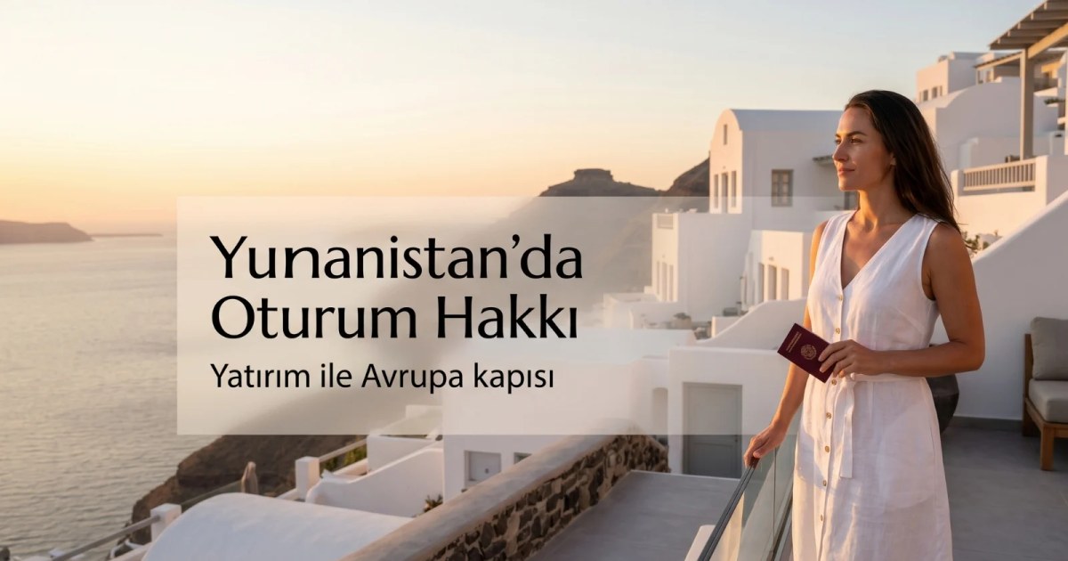 Yunanistan Golden Visa yatırım sürecini anlatan gayrimenkul ve yatırım temalı profesyonel kapak görseli