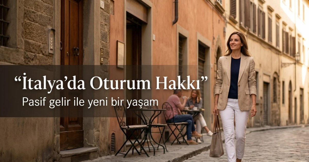 İtalya’da oturma izni sürecini anlatan Avrupa şehir manzarası ve yaşam temalı profesyonel kapak görseli