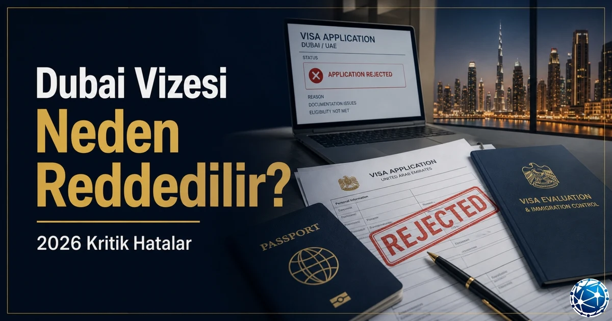 Dubai vize reddi nedenlerini anlatan profesyonel kapak görseli