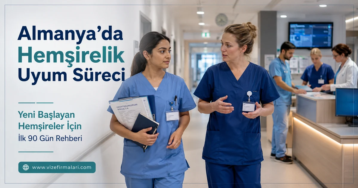 Almanya’da yeni göreve başlayan hemşirelerin klinik oryantasyon ve uyum sürecini temsil eden hastane ortamı