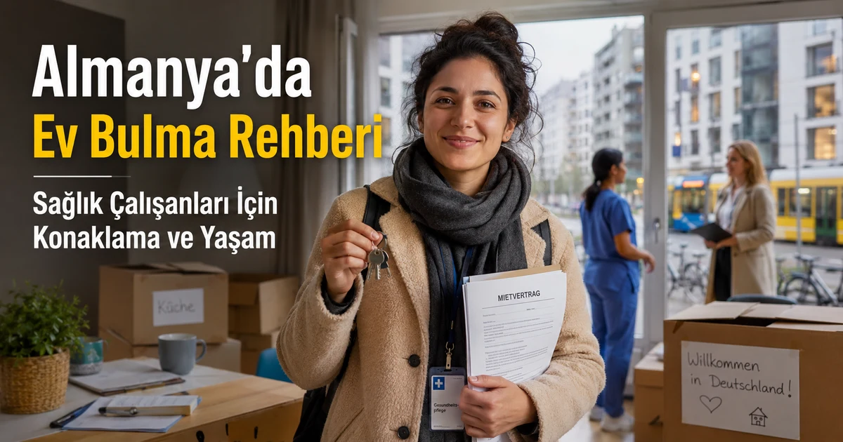 Almanya’da yeni yaşamına başlayan sağlık çalışanının modern şehir ortamında ev arama ve taşınma süreci