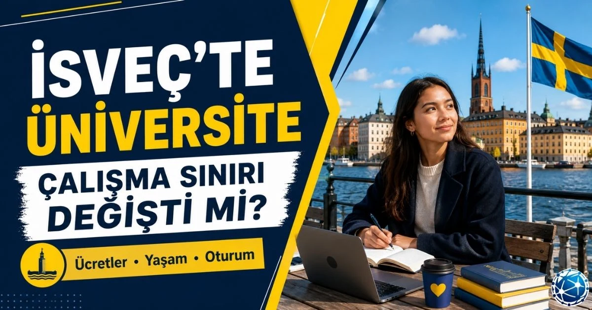 İsveç’te üniversite eğitimi, çalışma sınırı ve yaşam maliyetlerini araştıran öğrenci