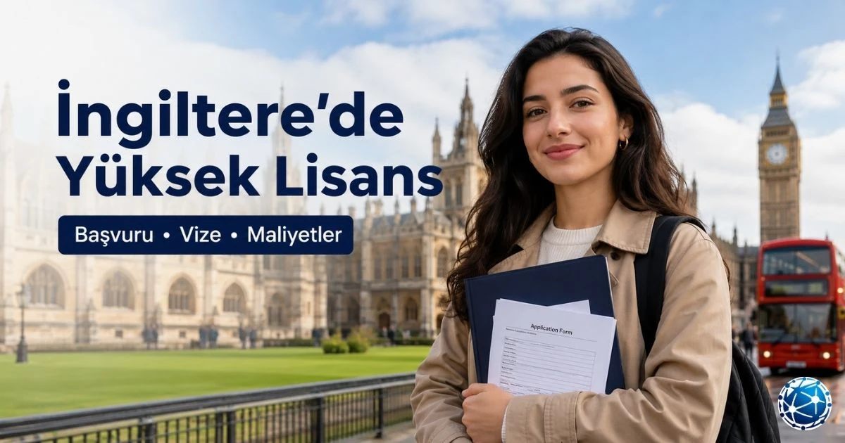 İngiltere’de yüksek lisans başvurusu için belgelerini inceleyen uluslararası öğrenci