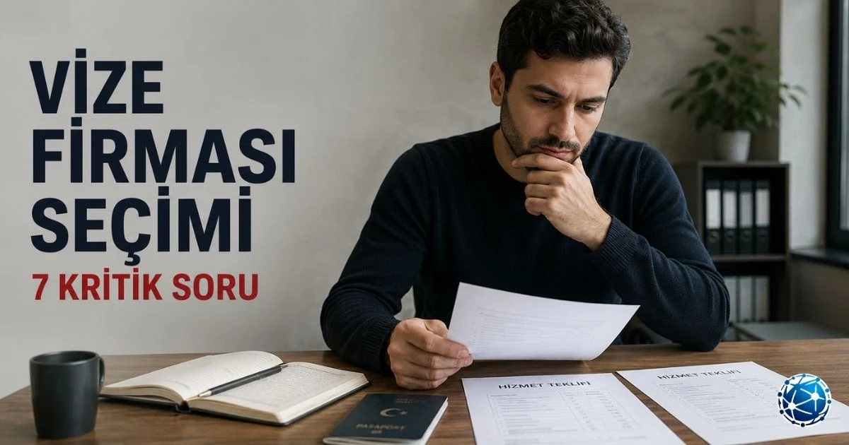 Vize danışmanlık firması seçerken sözleşme ve hizmet koşullarını karşılaştıran başvuru sahibi