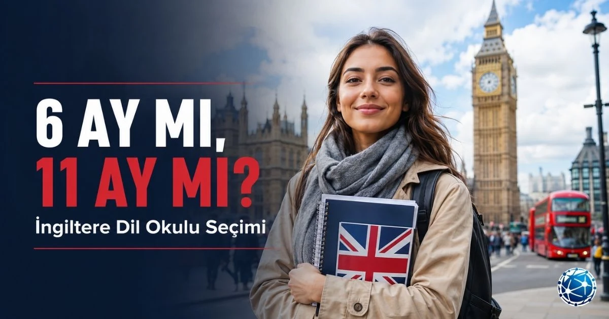 İngiltere’de dil okulu, program, konaklama ve vize seçeneklerini inceleyen uluslararası öğrenci