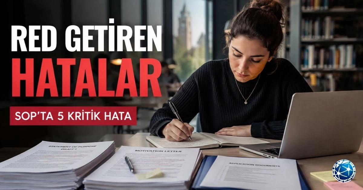 Yurt dışı yüksek lisans başvurusu için Statement of Purpose motivasyon mektubunu hazırlayan öğrenci