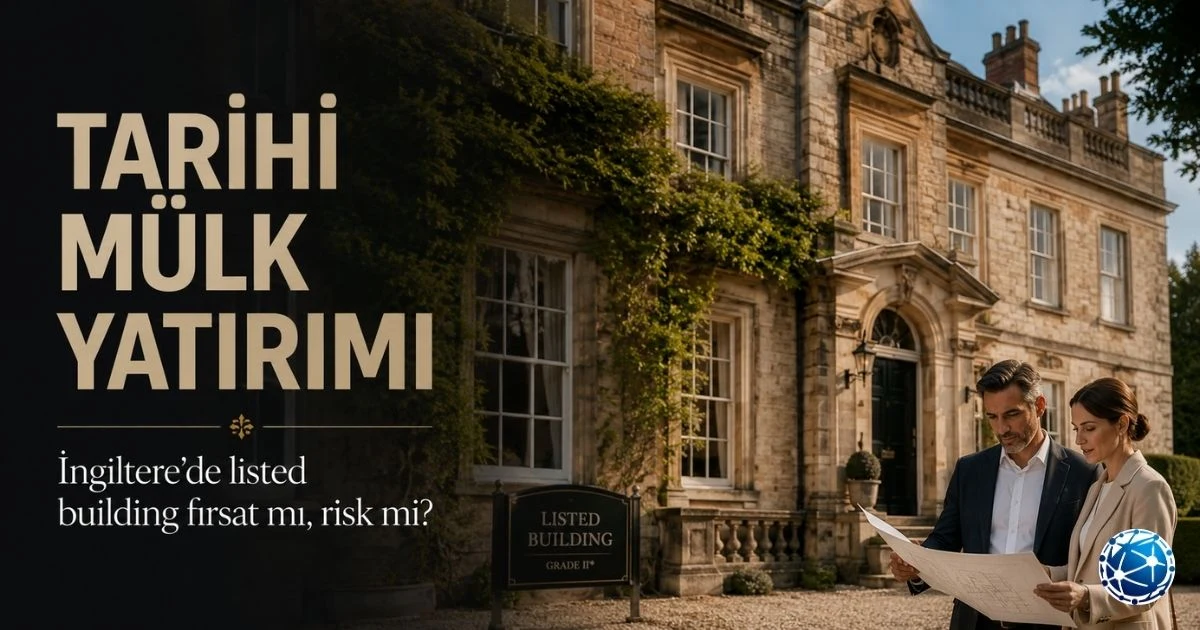 İngiltere’de tescilli tarihi bina yatırımı, restorasyon ve uzun vadeli mülk değerini inceleyen yatırımcı