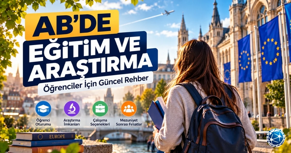 AB’de eğitim ve araştırma için Avrupa üniversitesinde öğrenim gören uluslararası öğrenciler