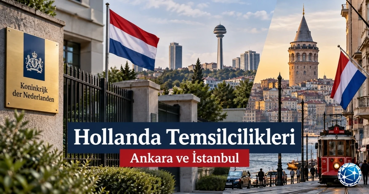 Hollanda Ankara Büyükelçiliği ve İstanbul Başkonsolosluğu adres, randevu ve konsolosluk işlemleri bilgileri