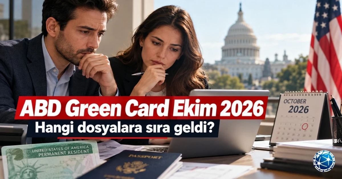 ABD Ekim 2026 Visa Bulletin kapsamında Green Card aile birleşimi, EB-1, EB-2, EB-3 ve EB-5 göçmen vizesi başvuru tarihleri