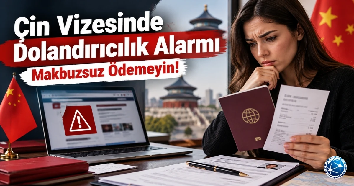 Çin vizesi dolandırıcılık uyarısı, sahte vize başvuru siteleri ve makbuzsuz ödeme risklerine karşı İstanbul Çin Vize Merkezinin resmî açıklaması